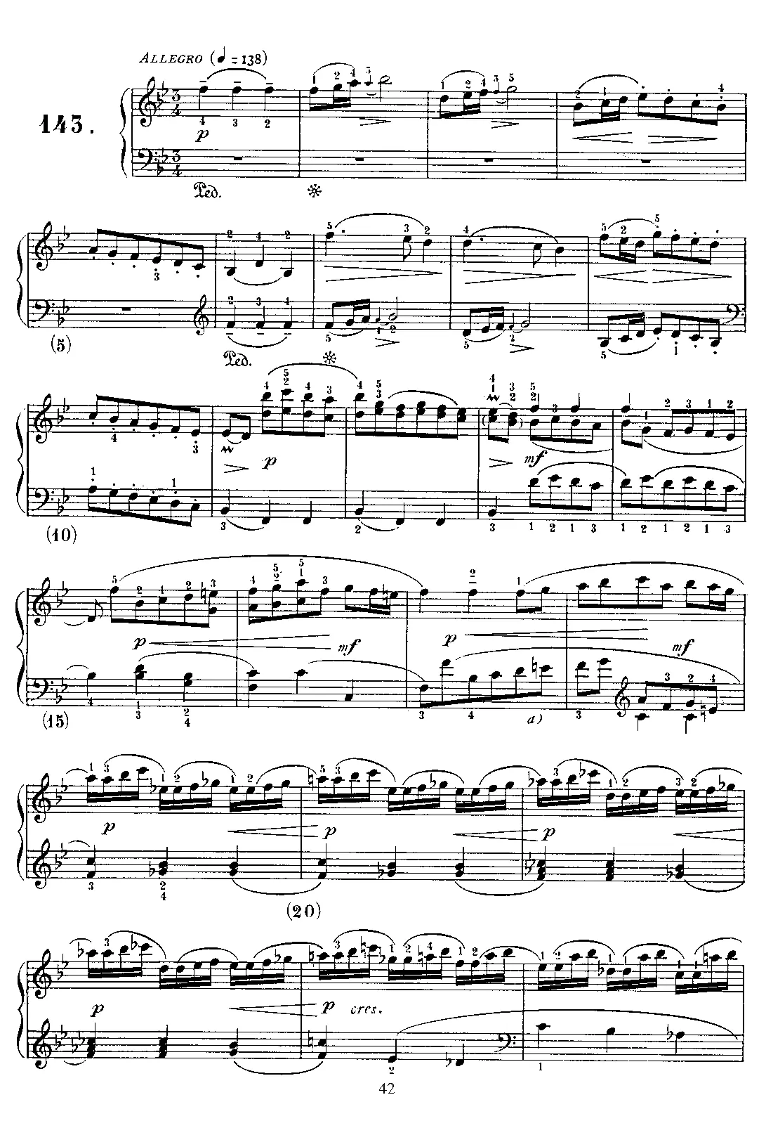 Keyboard Sonata in B-flat major - Page 1