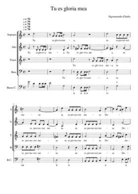 Tu es gloria mea