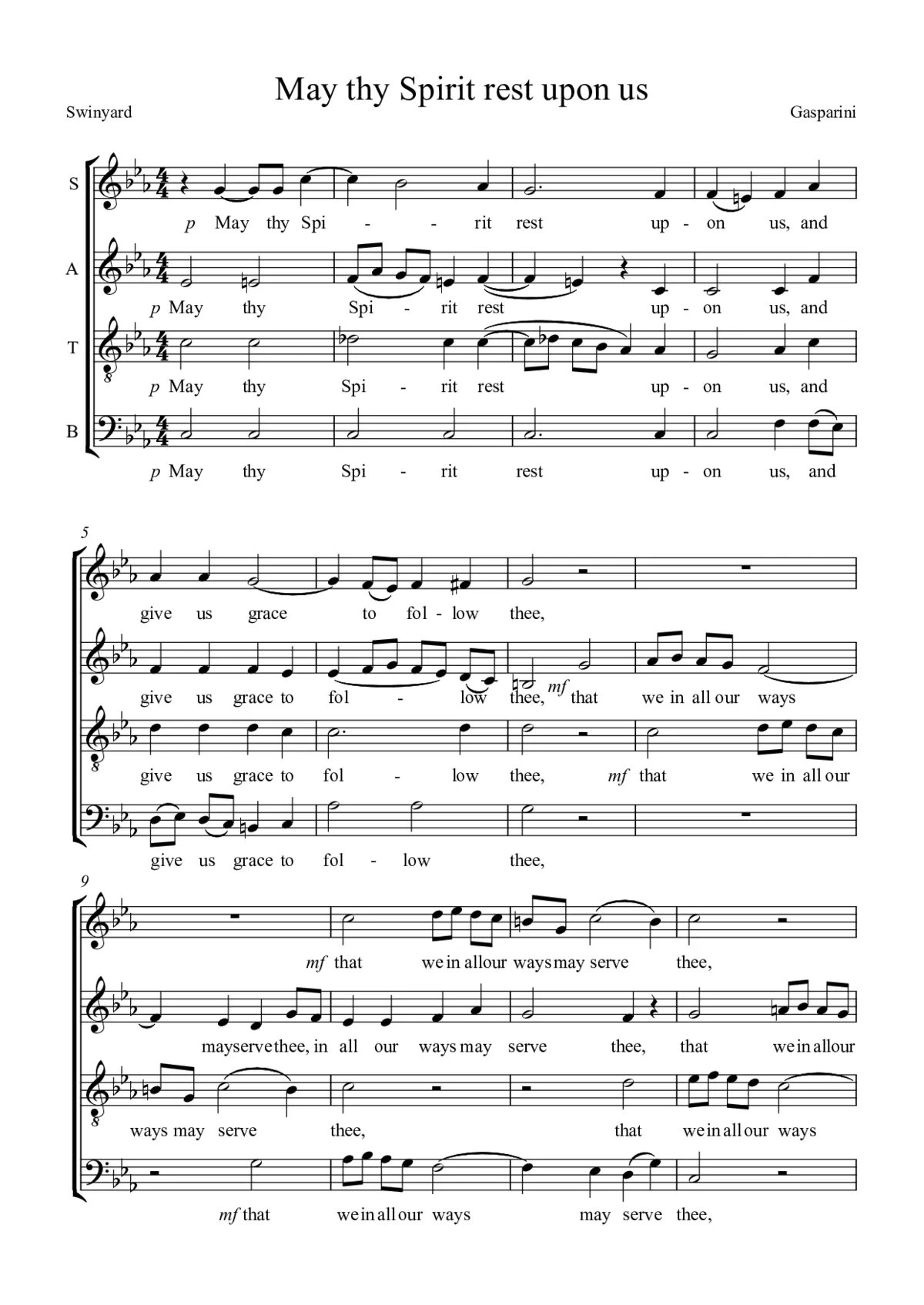 May Thy Spirit rest upon us - Page 1