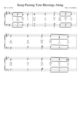 O how much of good we thro' grace might be doing (Morris)