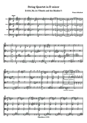 String Quartet in D minor, D.810, Op.14 (“Death and the Maiden”)