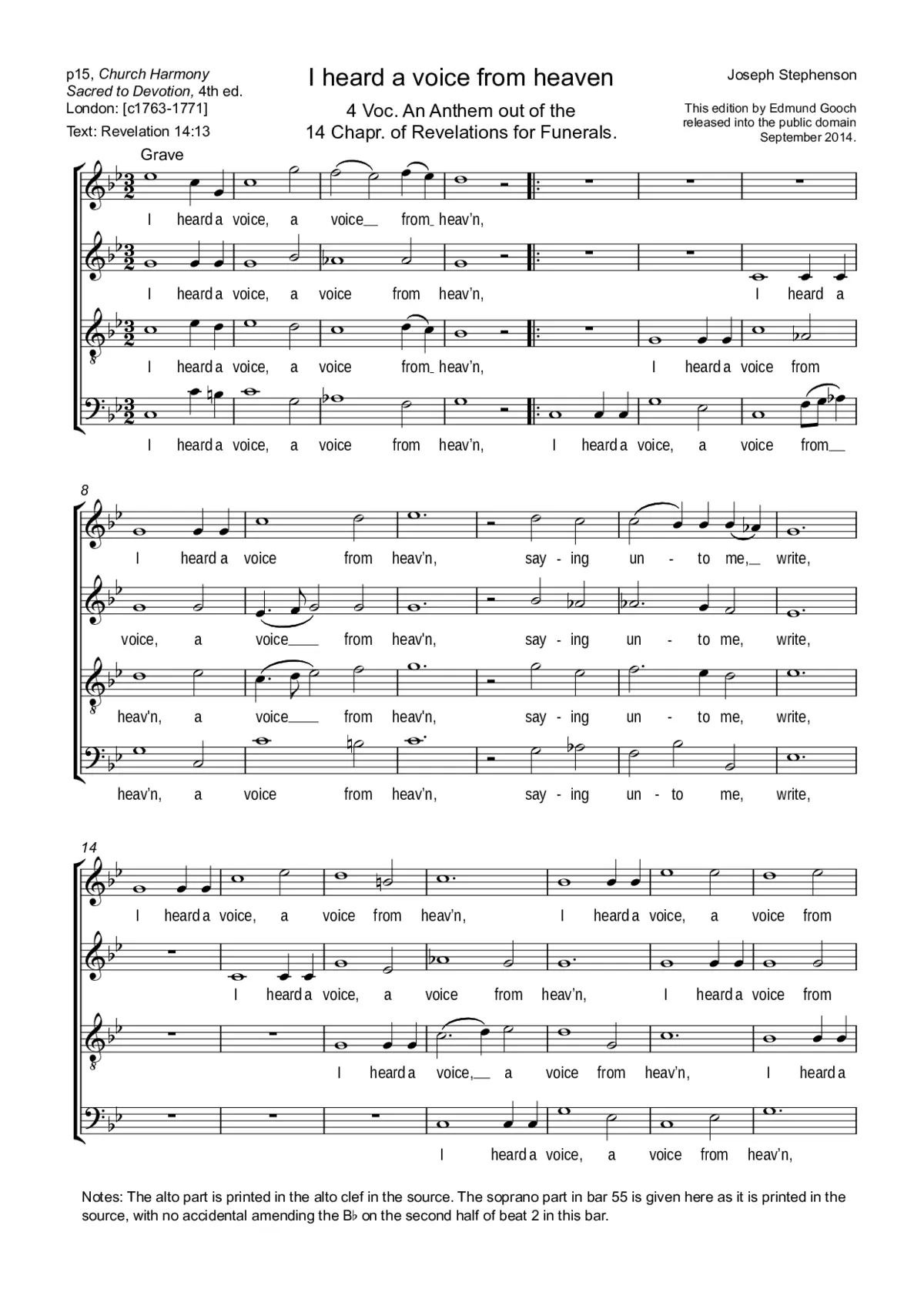 I heard a voice from heaven - Page 1