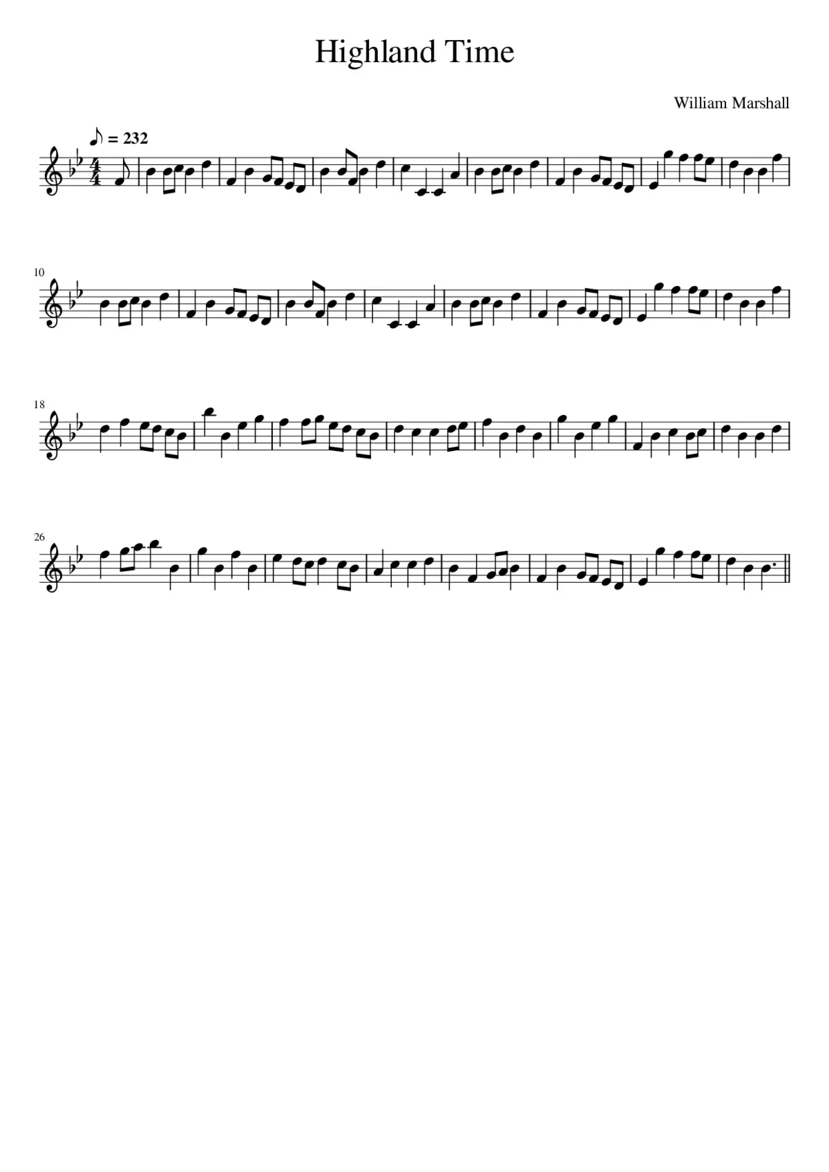 Highland Time - Page 1