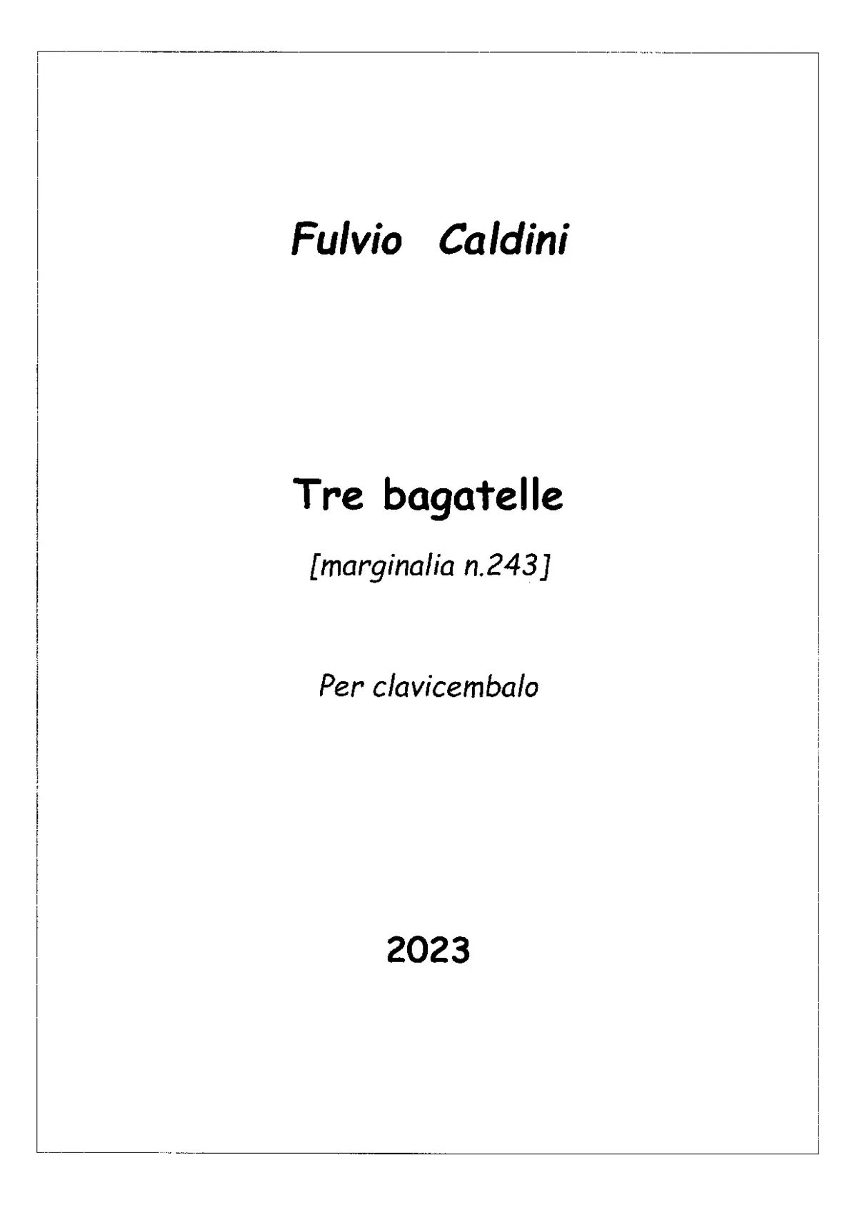 3 Bagatelles - Page 1