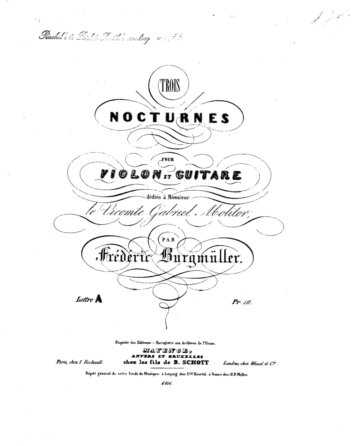 3 Nocturnes for Violin and Guitar - Page 1