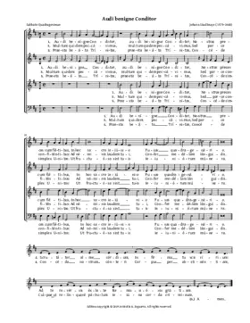 Audi benigne Conditor