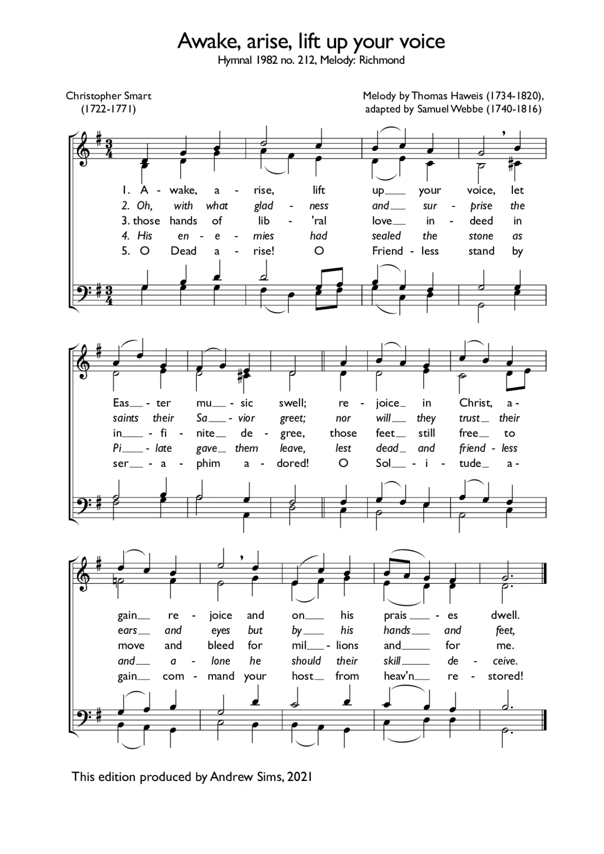 Awake, arise, lift up your voice - Page 1