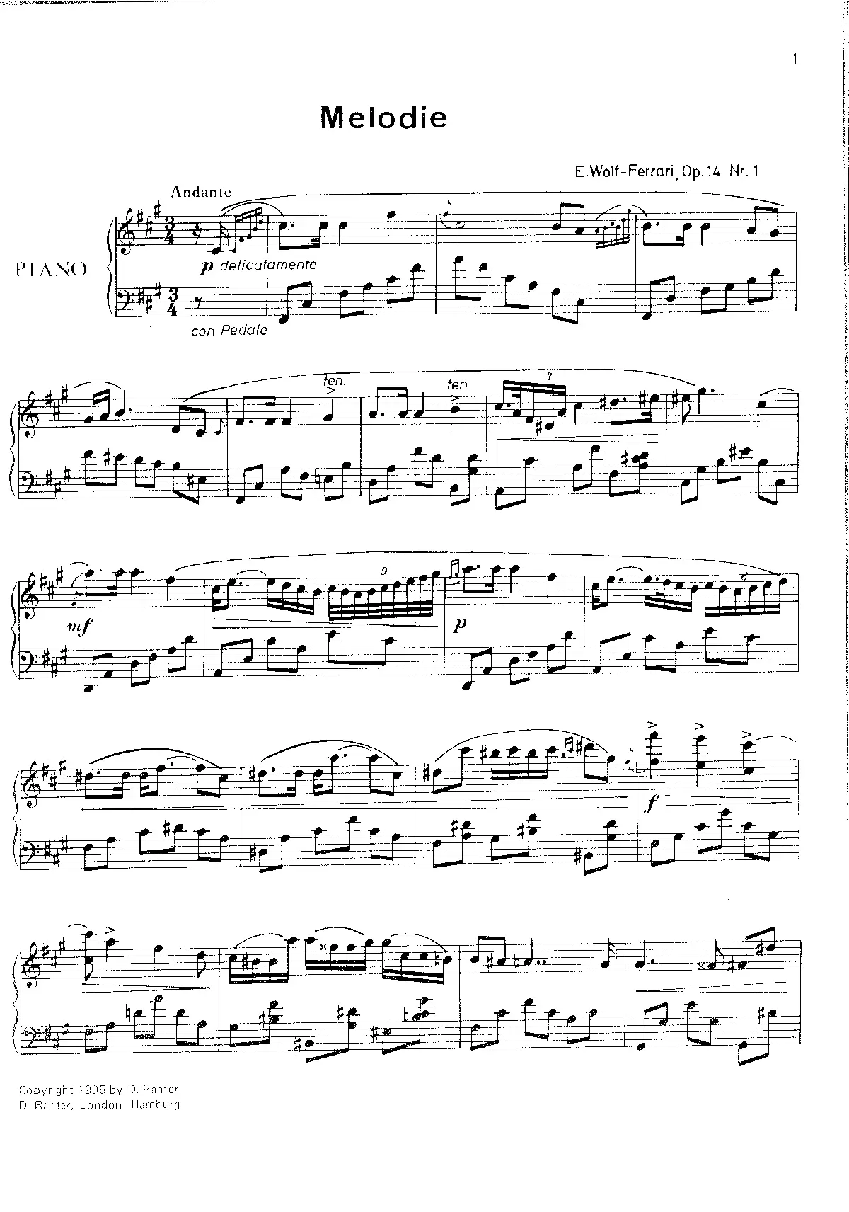 Three piano pieces - Page 1