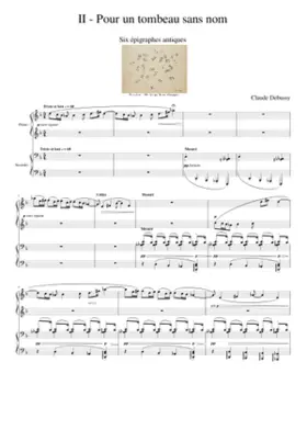 Pour un tombeau sans nom Six Epigraphes Antiques Nr 2