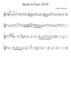 Beauty In Tears. ST.30