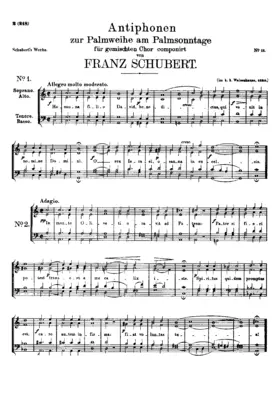 Sechs Antiphonen zum Palmsonntag