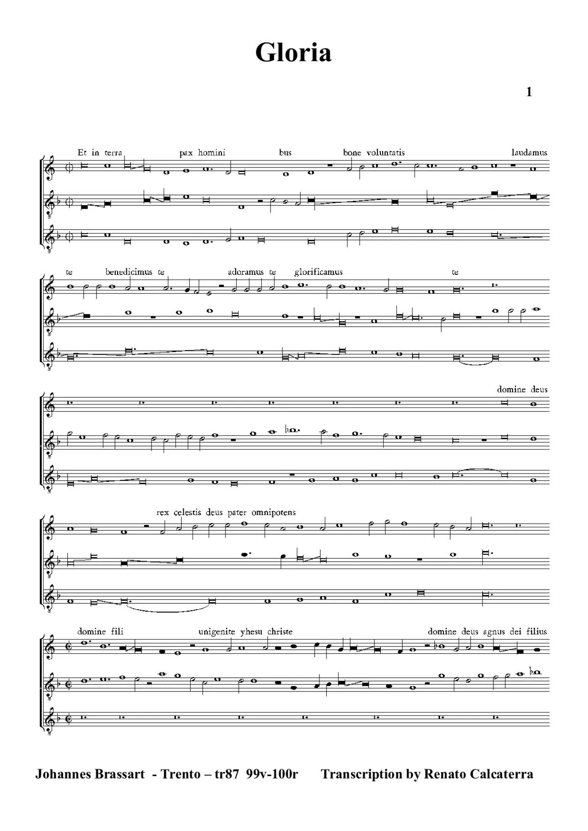 Gloria - Page 1