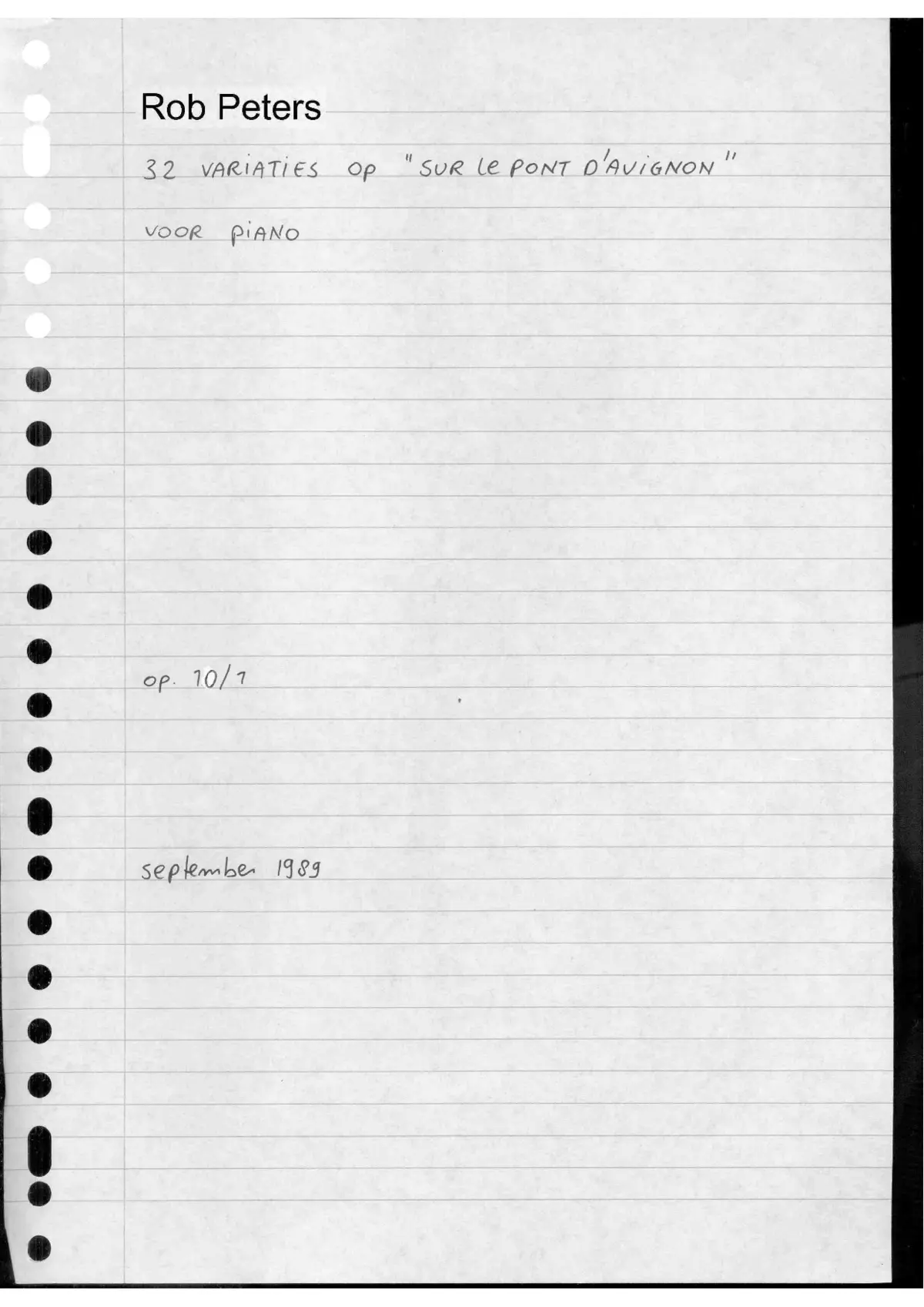 3 Keyboard Pieces - Page 1