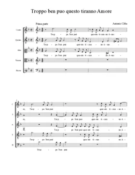 Troppo ben puo questo tiranno Amore