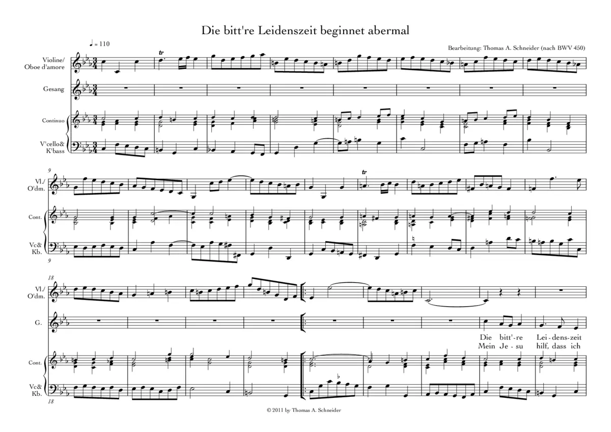 12 Arien und Lieder für die Passionszeit und die Karwoche - Page 1