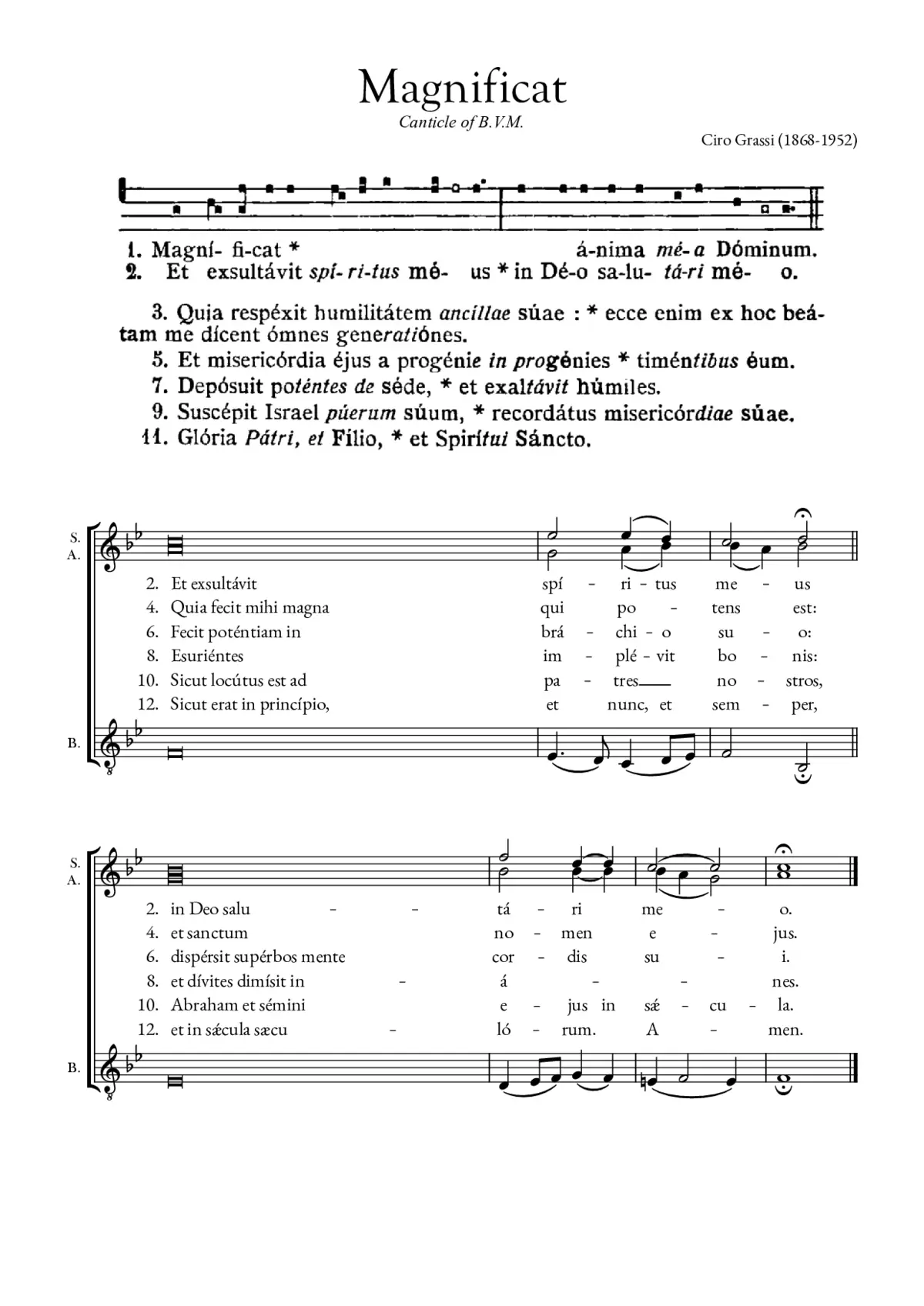 Magnificat octavi toni, op. 17/5 - Page 1