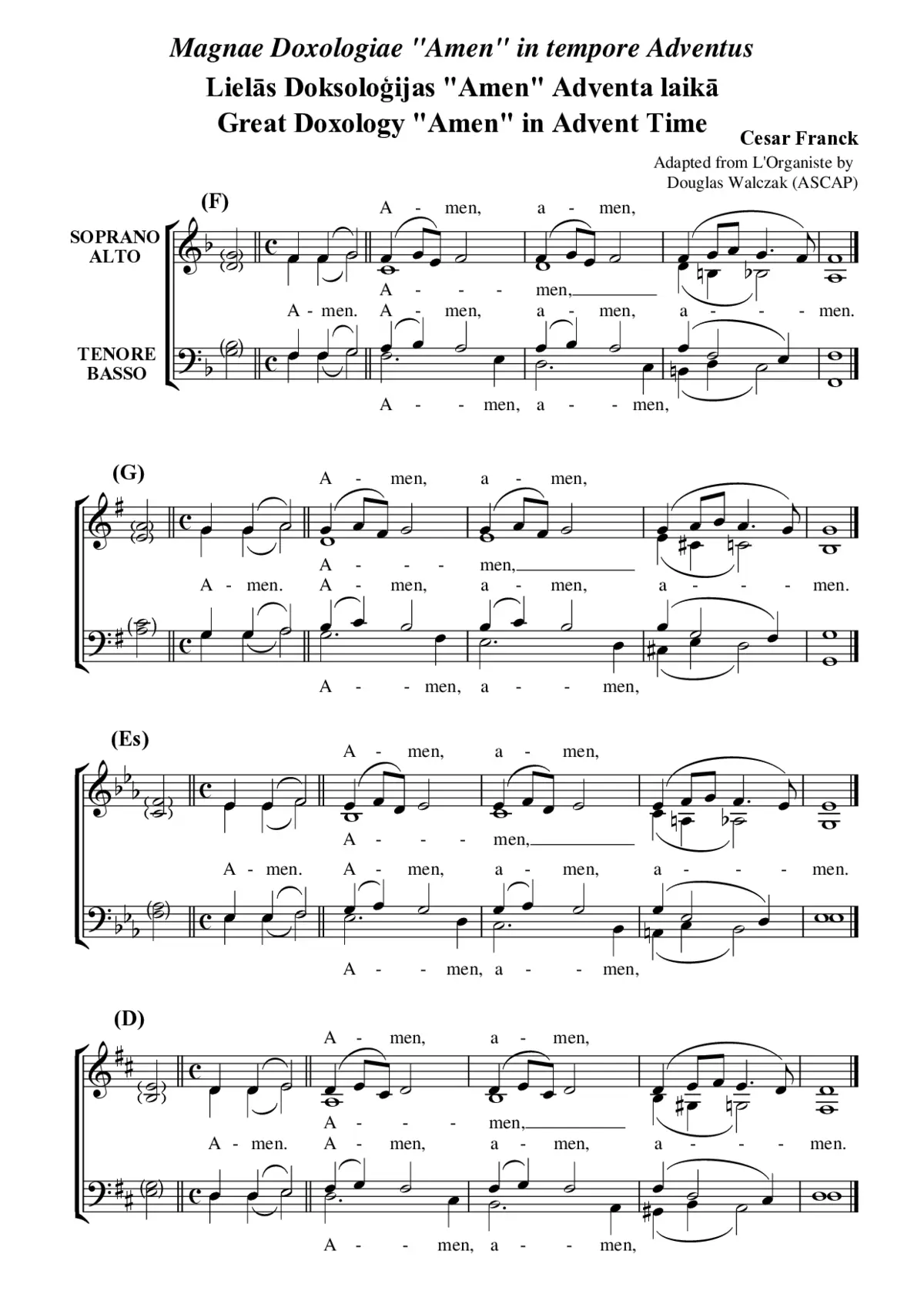 Amen - Doxologiae Adventus - Page 1