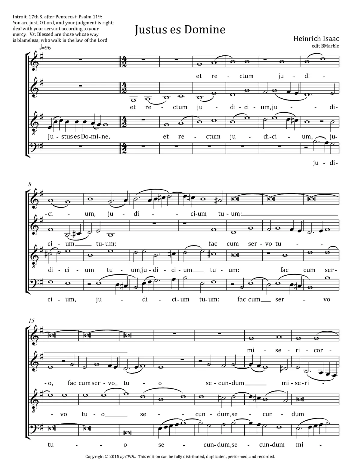 Justus es Domine - Page 1