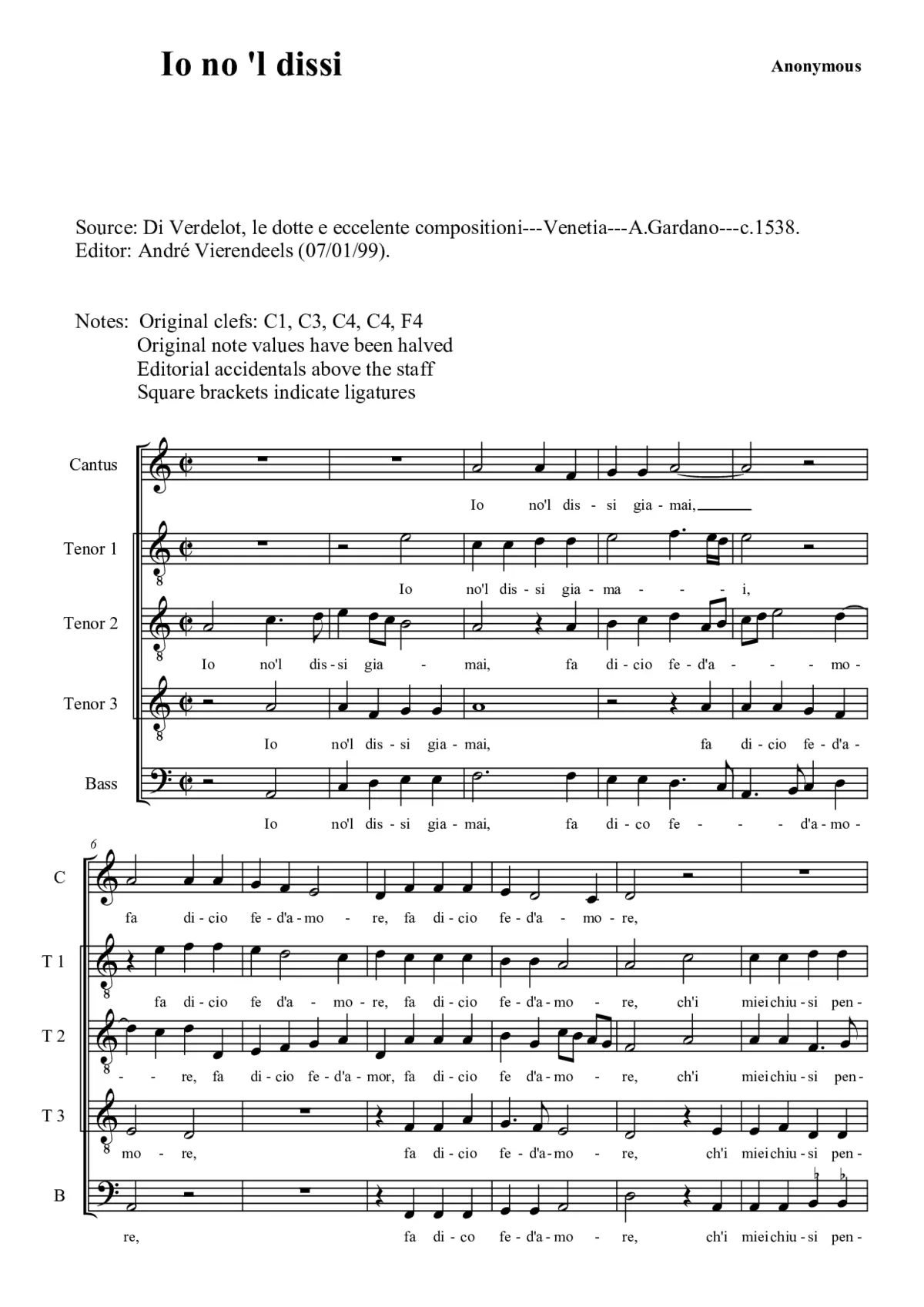 Io no 'l dissi - Page 1
