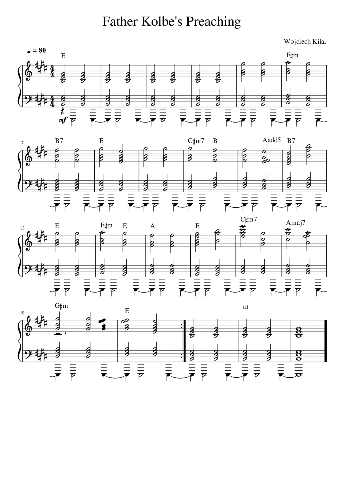 Father Kolbe's Preaching - Page 1