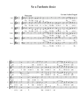 Se a l'ardente desio