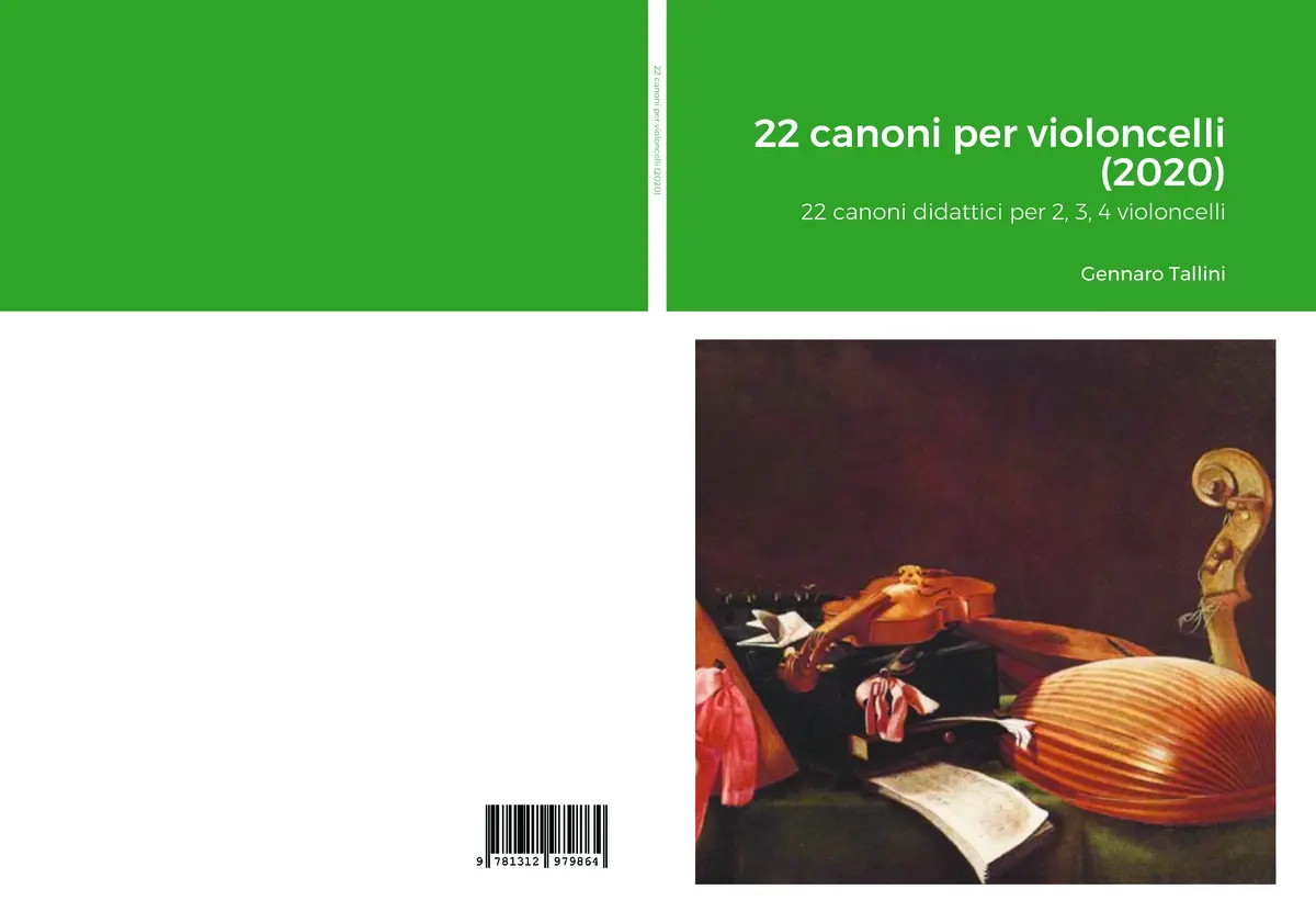 22 canoni didattici per 2, 3, 4 violoncelli - Page 1