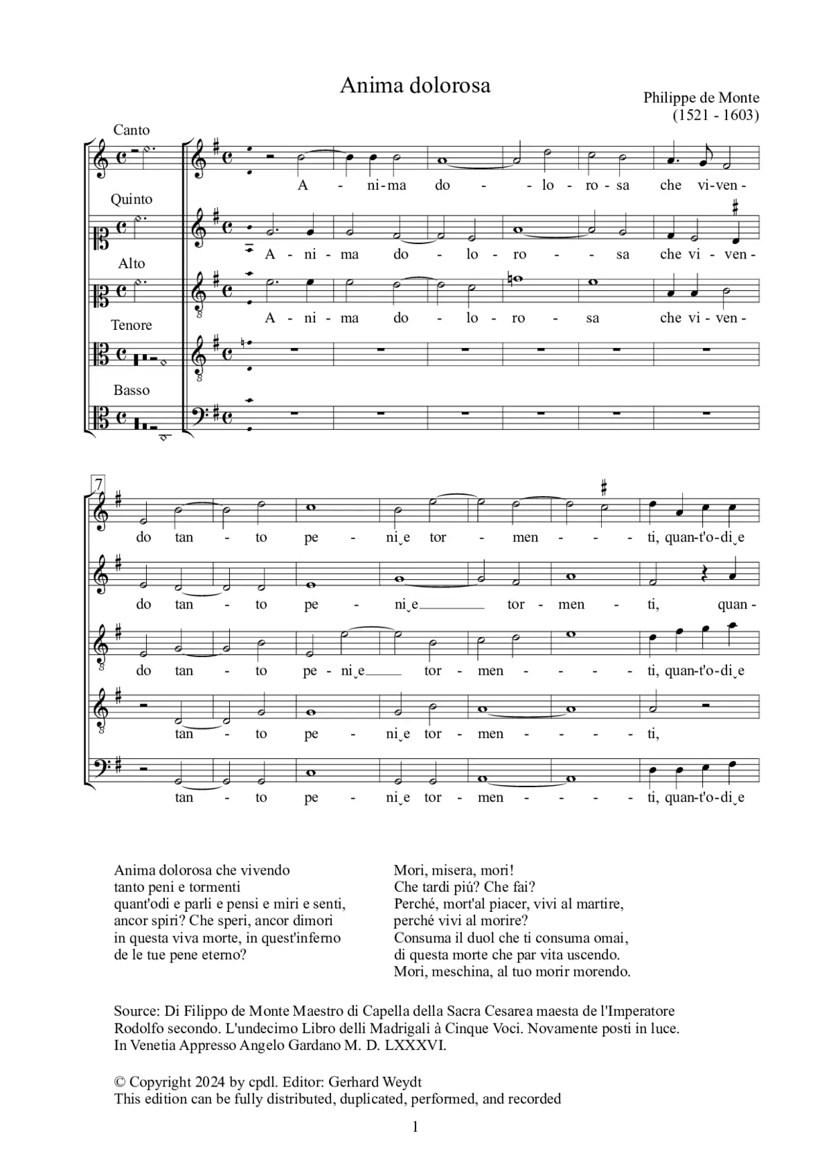 Anima dolorosa - Page 1