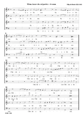 Missa Ancor che col partire