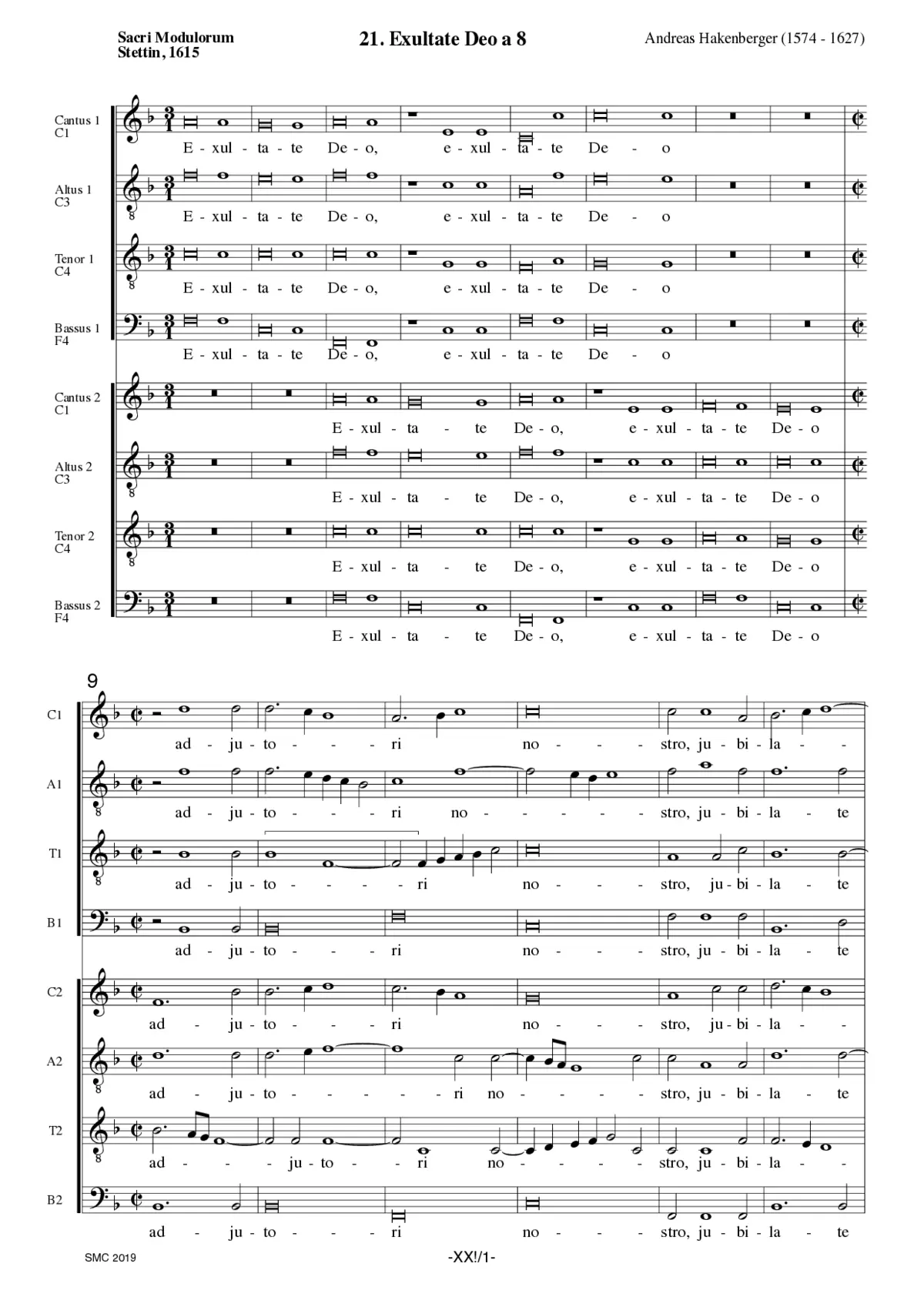 Exultate Deo - Page 1