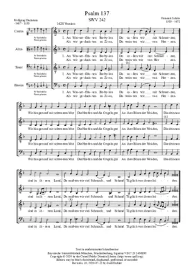 An Wasserflüssen Babylon, SWV 242