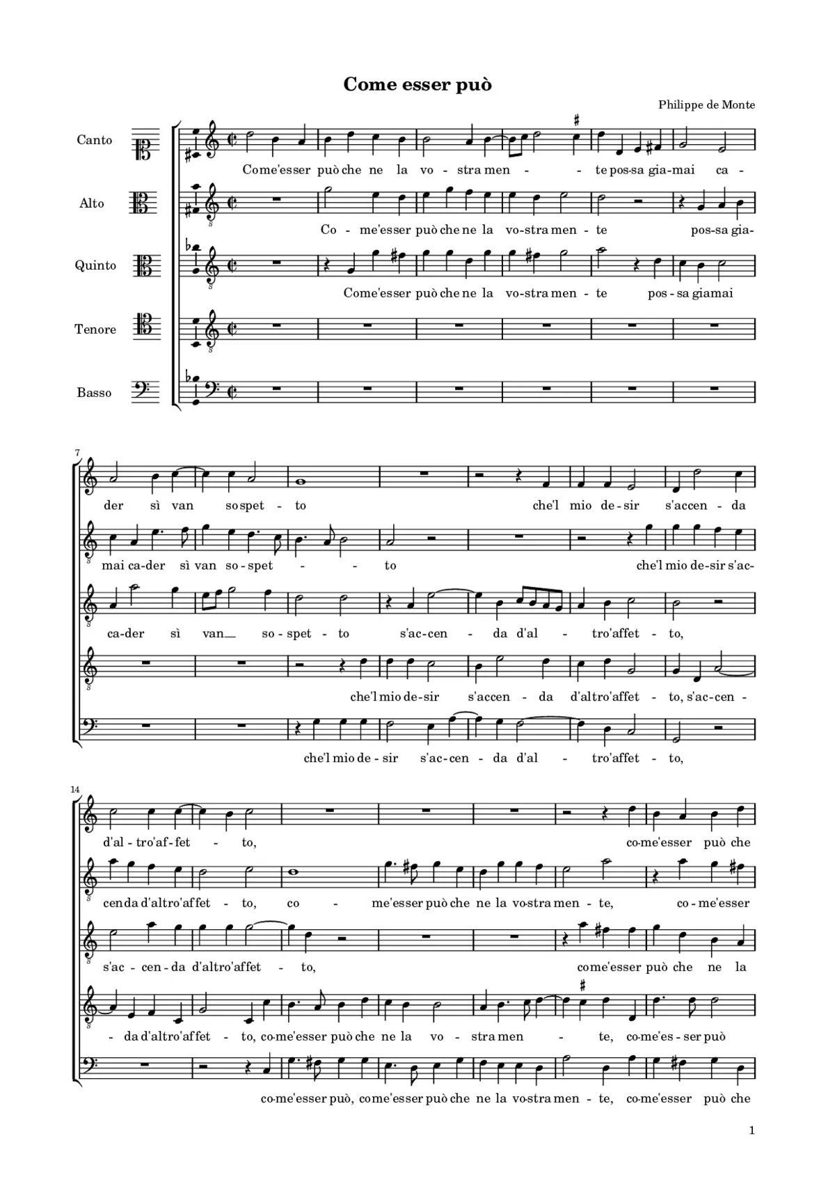 Come esser può - Page 1