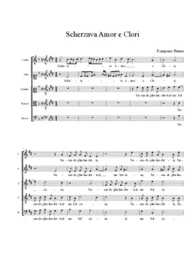 Scherzava Amor e Clori