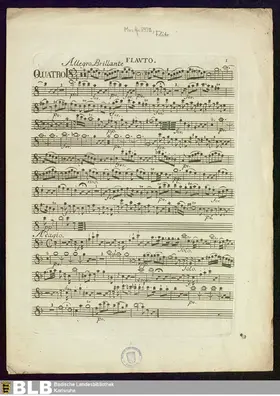 3 Keyboard Quartets, Op.1a