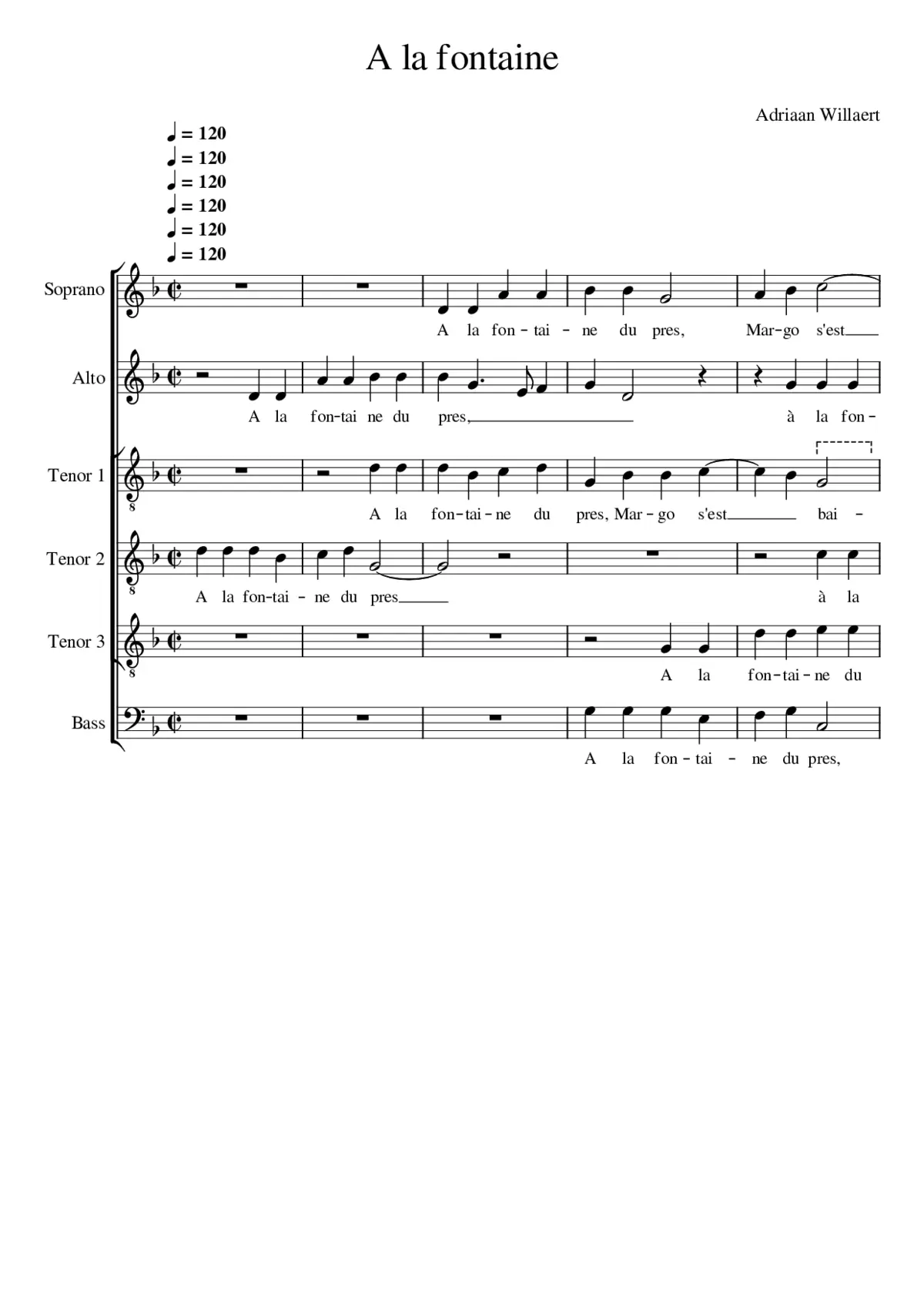 À la fontaine - Page 1