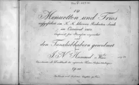 12 Menuetten und Trios
