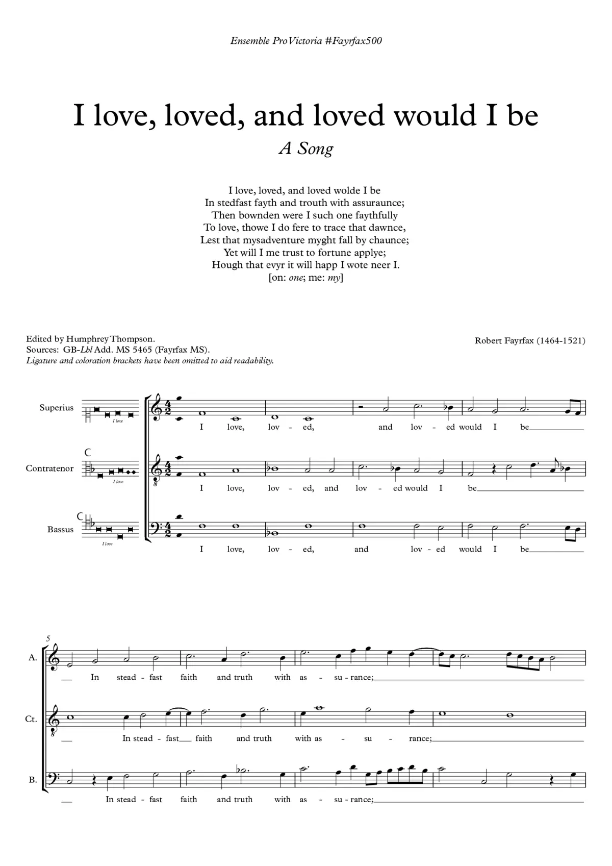 I love, loved, and loved would I be - Page 1