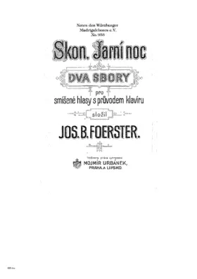 2 Sbory pro smíšené hlasy s průvodem klavíru