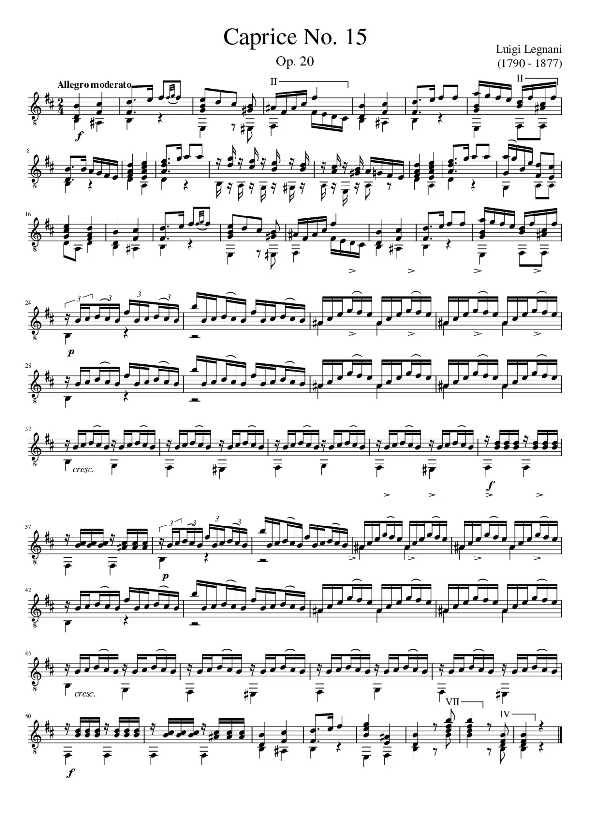 36 Caprices Op.20 - Page 1