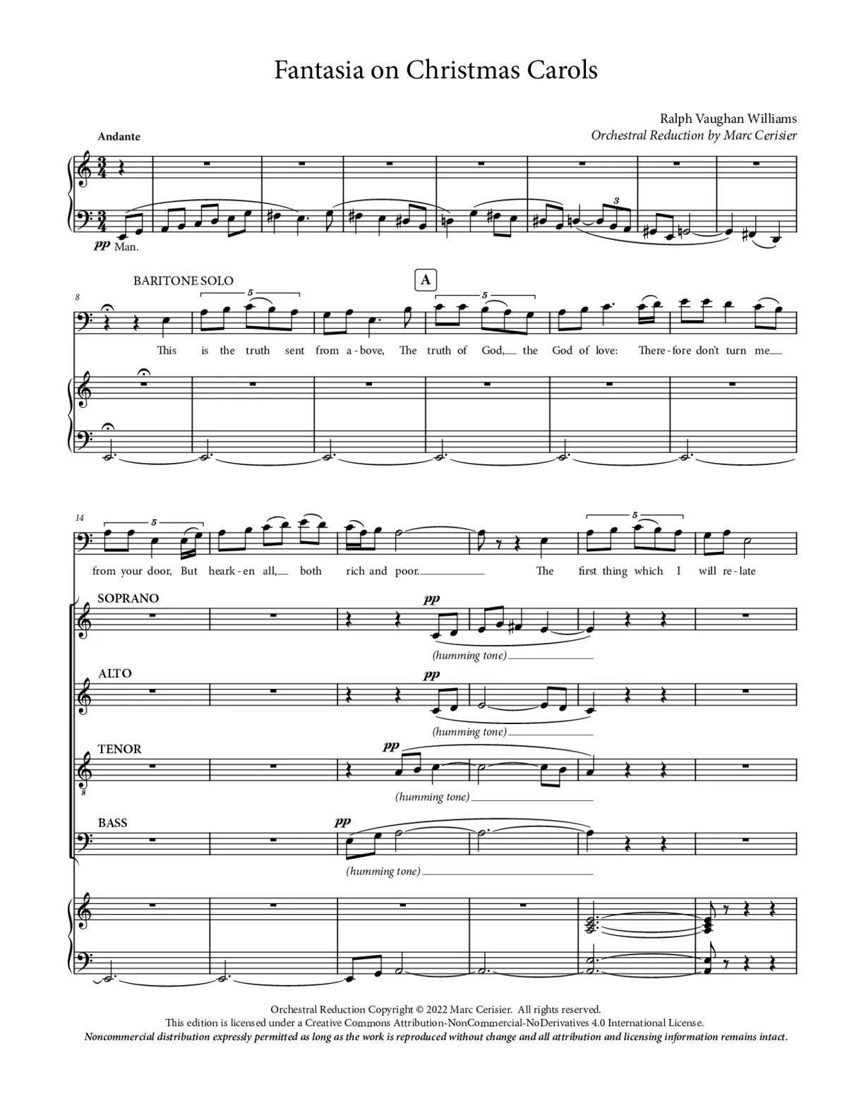 Fantasia on Christmas Carols - Page 1
