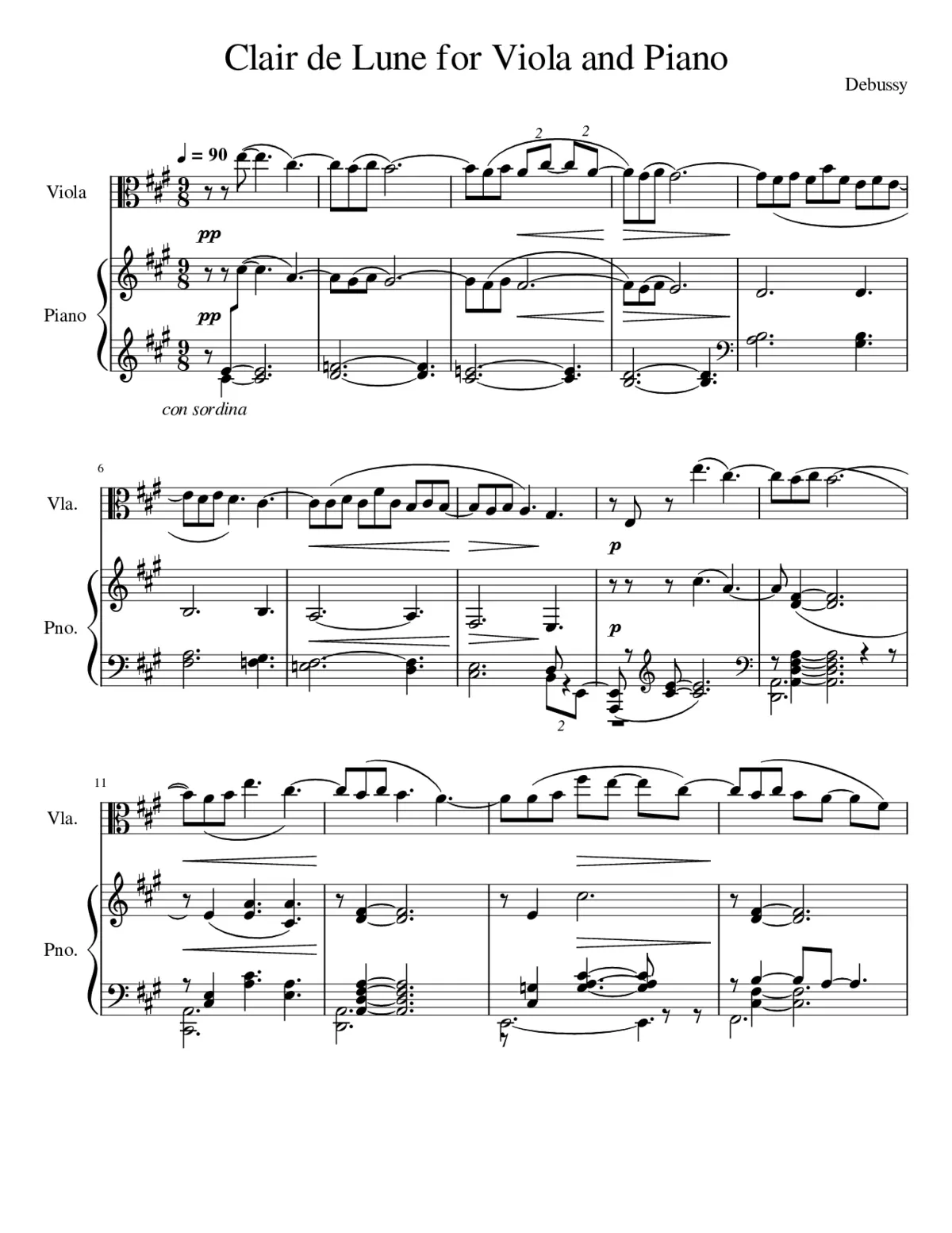 Clair de lune - Page 1