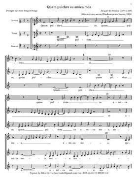 Quam pulchra es amica mea