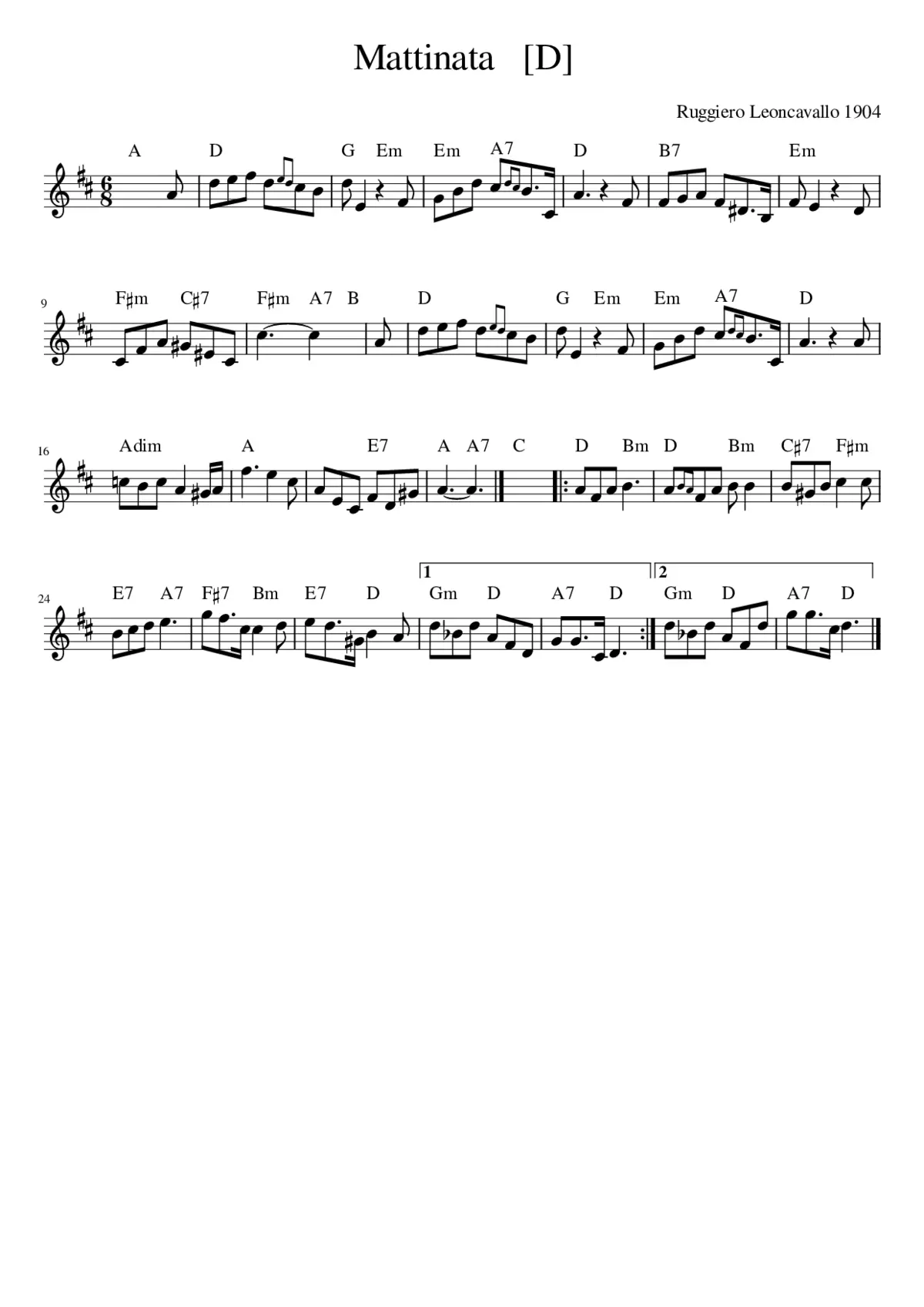 Mattinata - Page 1