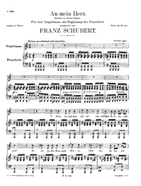 An mein Herz, D.860