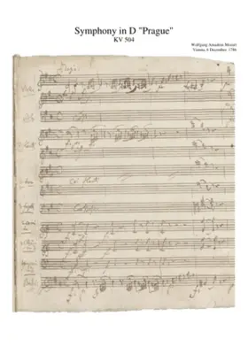 Symphony No.38 in D major K.504