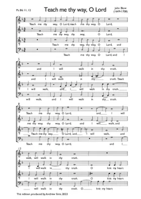 Teach me thy way, O Lord