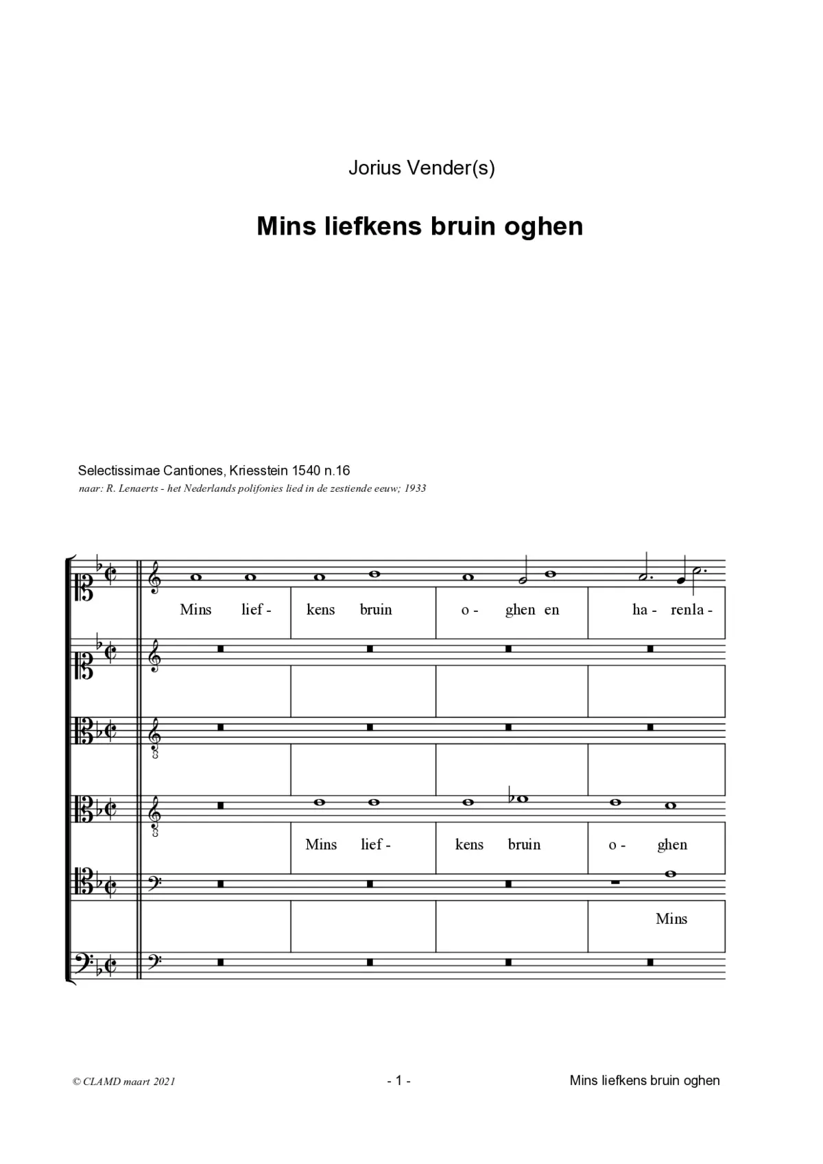 Mins liefkens bruin oghen - Page 1