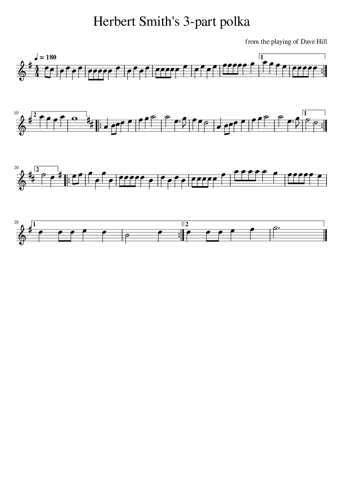 Herbert Smith's 3-part polka - Page 1