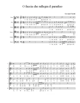 O faccia che rallegra il paradiso