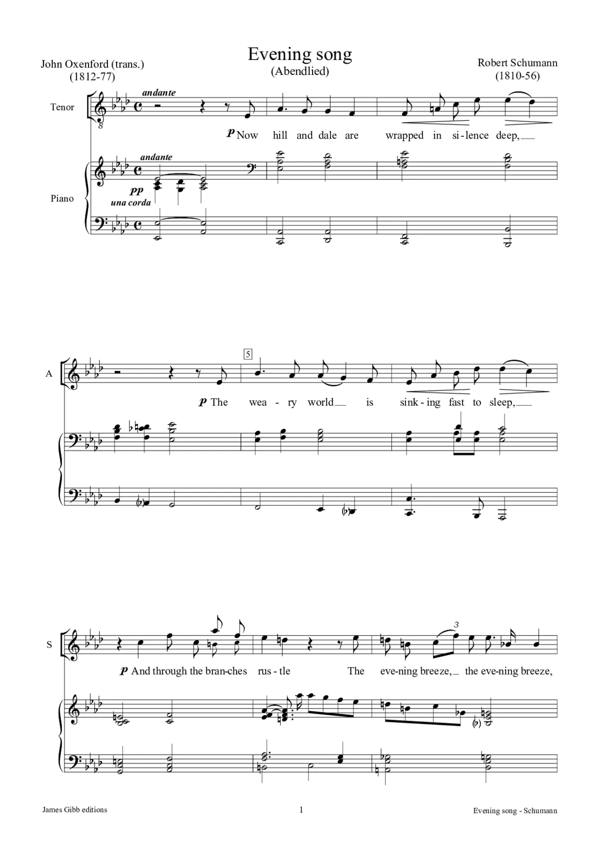 Evening song - Page 1