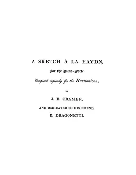 Sketch à la Haydn